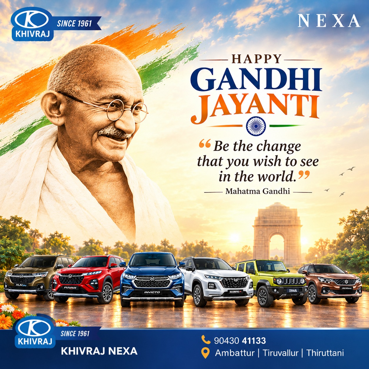 Khivraj Nexa Gandhi Jayanthi Oct26
